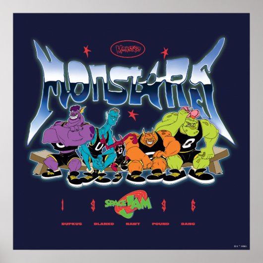 Poster SPACE JAM™ Monstars 1996 Graphique (Devant)