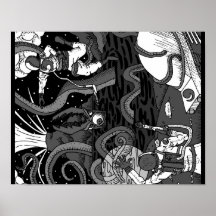 Poster Space Kraken