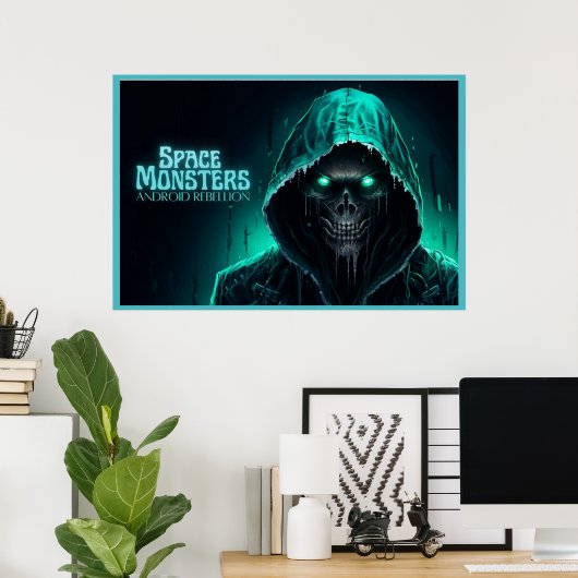 Poster Space Monsters (Bureau à domicile)