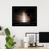 Poster Space Shuttle Atlantis arcs dans le noir encore (Bureau à domicile)
