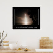 Poster Space Shuttle Atlantis arcs dans le noir encore (Cuisine)