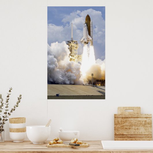 Poster Space Shuttle Atlantis se lève (Cuisine)
