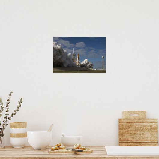 Poster Space Shuttle Atlantis se lève sur 7 (Cuisine)