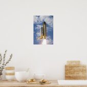 Poster Space Shuttle Atlantis se lève sur 9 (Cuisine)