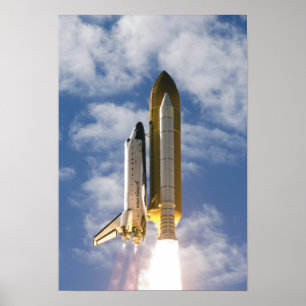 Poster Space Shuttle Atlantis se lève sur 9