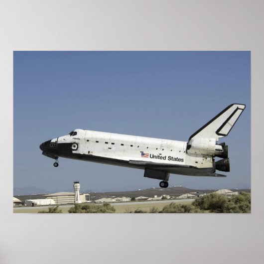 Poster Space Shuttle Atlantis se prépare pour l'atterriss (Devant)