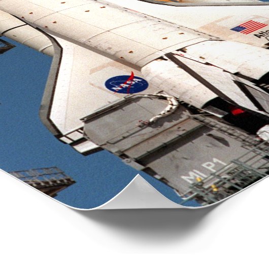 Poster Space Shuttle Atlantis se prépare pour le lancemen (Coin)