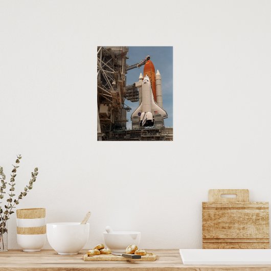 Poster Space Shuttle Atlantis se prépare pour le lancemen (Cuisine)