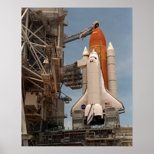 Poster Space Shuttle Atlantis se prépare pour le lancemen (Devant)