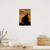 Poster Space Shuttle Atlantis sur le pad de lancement (Cuisine)