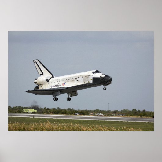 Poster Space Shuttle Discovery approche l'atterrissage 3 (Devant)