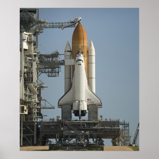 Poster Space Shuttle Discovery est prêt (Devant)