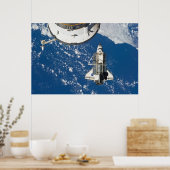 Poster Space Shuttle Discovery & ISS (Cuisine)