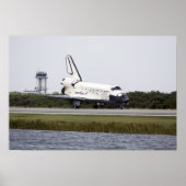 Poster Space Shuttle Discovery sur la piste (Devant)
