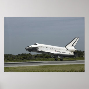 Poster Space Shuttle Endeavour touche down