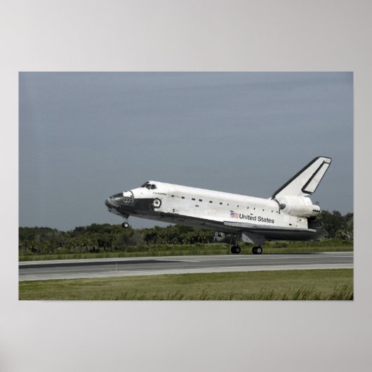 Poster Space Shuttle Endeavour touche down (Devant)