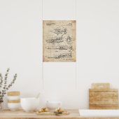Poster Space Shuttle Patent (Cuisine)