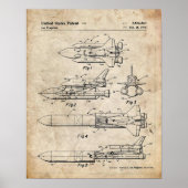 Poster Space Shuttle Patent (Devant)