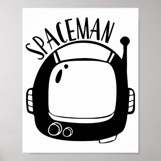 Poster Spaceman Vintage (Devant)
