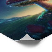 Poster Spacey Amanita Muscaria 8x8 (Coin)