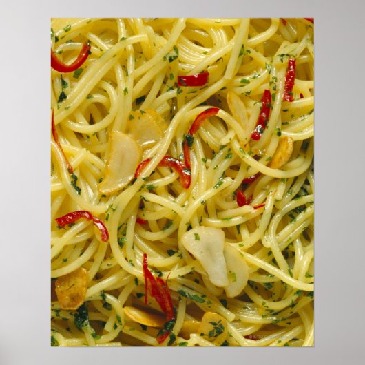 Poster Spaghetti Aglio ; Olio et Peperoncino (Devant)