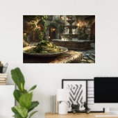 Poster Spaghetti avec Broccoli Rabe (Bureau à domicile)