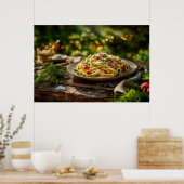 Poster Spaghetti avec sardines et fenouil (Cuisine)