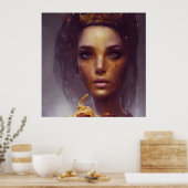 Poster Spaghetti et boulettes de viande déesse (Cuisine)