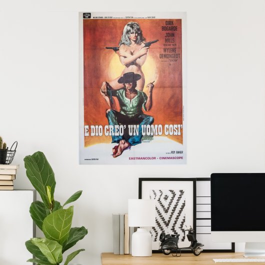 Poster Spaghetti Ouest (Bureau à domicile)