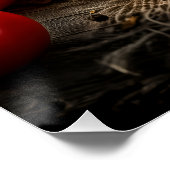 Poster Spaghetti Puttanesca avec tomates fraîches et oliv (Coin)