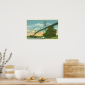 Poster Span américain de l'International Bridge View (Cuisine)