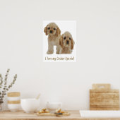 Poster spaniers cocker (Cuisine)