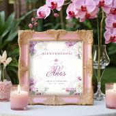Poster Spanish Cherished Exquisite Floral Pink Orchids
