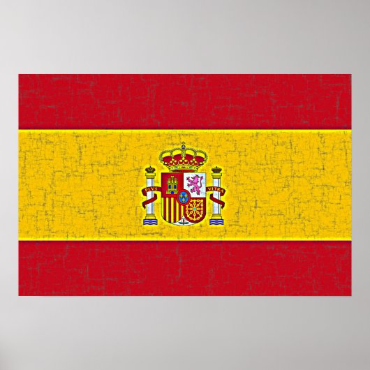 POSTER SPANJE VLAG (Voorkant)