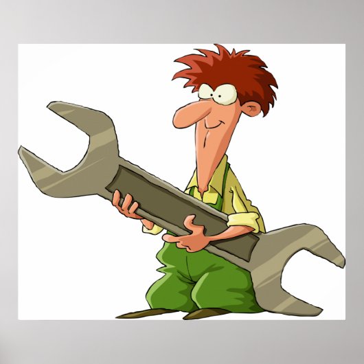 Poster Spanner géant mécanique (Devant)