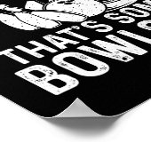 Poster Spare Me That's some Bowl - Bowler Bowling (Coin)