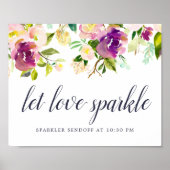 Poster Sparker Sendoff, Mariage de fleurs vibrantes (Devant)