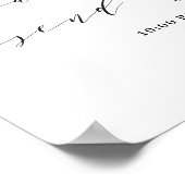 Poster Sparkler Envoyer Désactiver Signet Mariage Récepti (Coin)