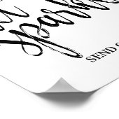Poster Sparkler Envoyer Hors noir et blanc 8x10 (Coin)