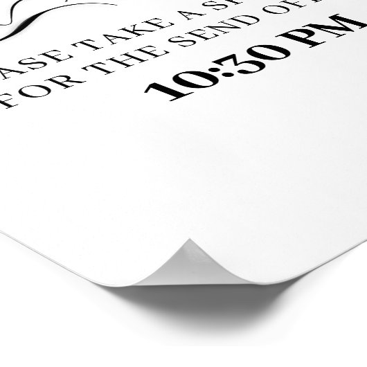 Poster Sparkler - Signal Mariage d'envoi hors délai (Coin)