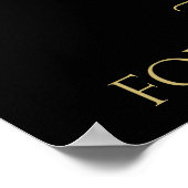 Poster Sparkles chatoyantes Bienvenue à notre Signe Maria (Coin)