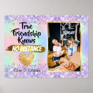 Poster Sparkly Chic Partir Ami Distance Photo