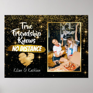 Poster Sparkly Partir Ami Distance Photo