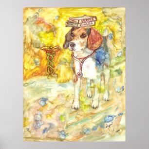 Poster Sparky va à l'affiche de l'école de médecine