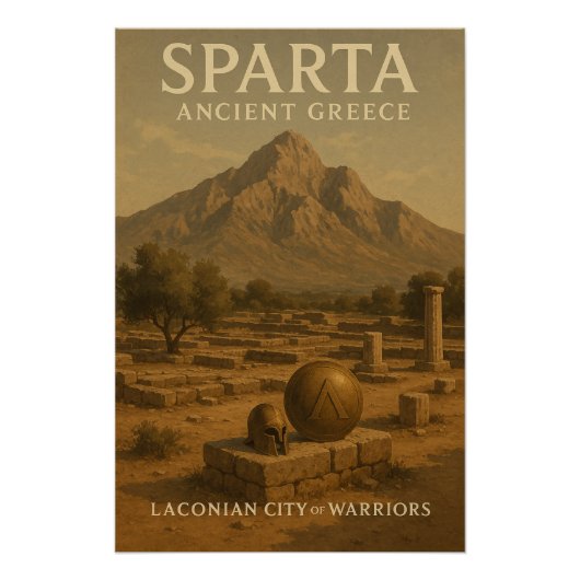 Poster Sparte — Grèce antique (Devant)