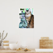Poster Spay et Neuter (ou je cache votre contrôle de la n (Cuisine)