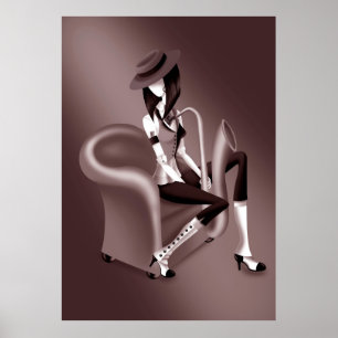 Poster "Speakeasy" - Inspiré par le jazz