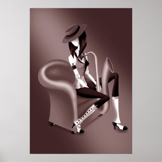 Poster "Speakeasy" - Inspiré par le jazz (Devant)