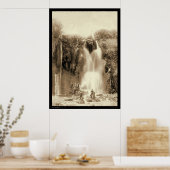 Poster Spearfish Falls Black Hills Dakota du Sud 1889 (Cuisine)