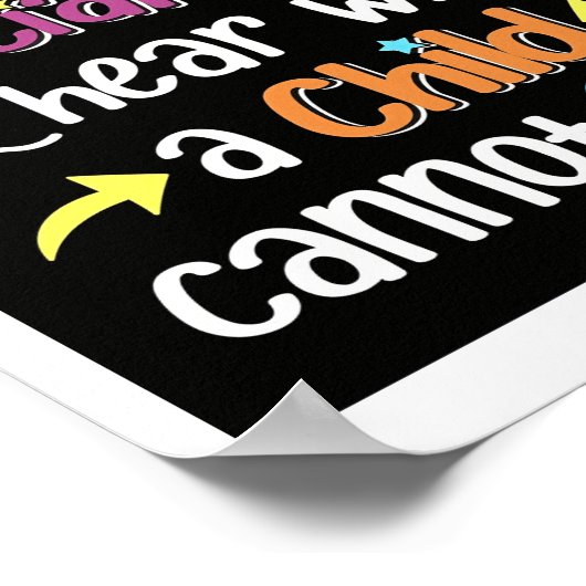 Poster spécial de l'enseignant en éducation spécia (Coin)